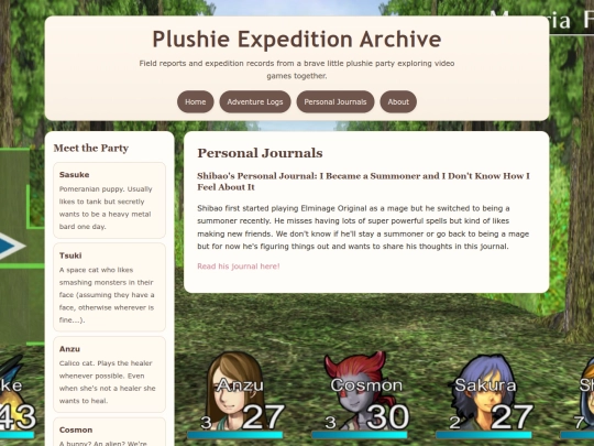 personal-journals screenshot