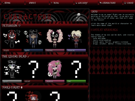 ocs/characters screenshot