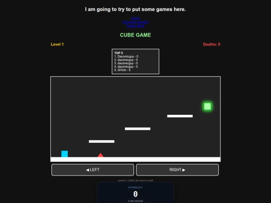 Games screenshot