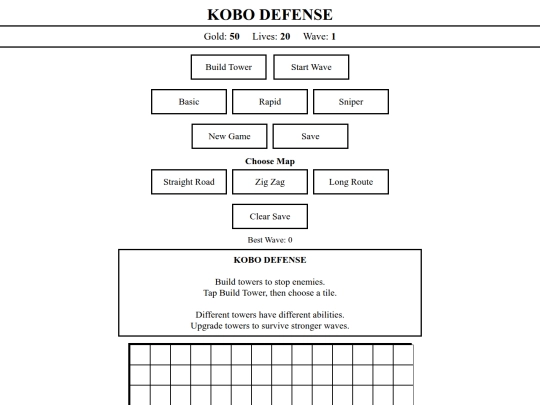 kobo defense screenshot