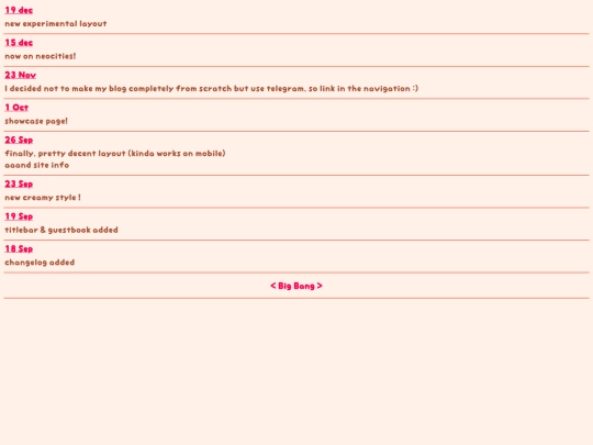 changelog screenshot