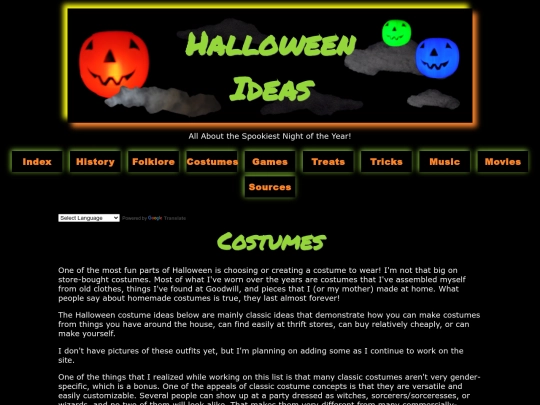 costumes screenshot