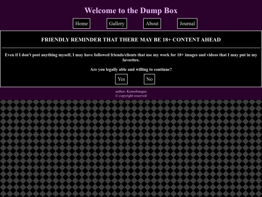 Warning screenshot