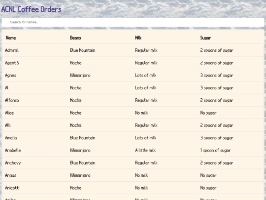 pages/accoffee screenshot