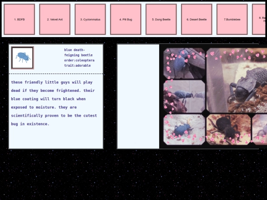 pages/bugs screenshot