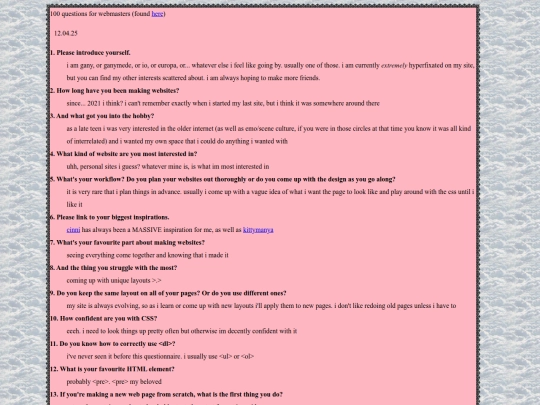 pages/surveys screenshot