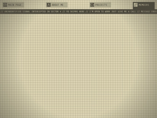 src/pages/memoirs screenshot