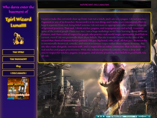 disclaimer screenshot