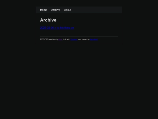 archive screenshot