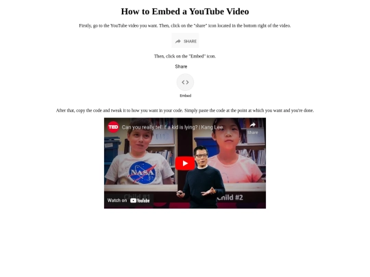 VideoEmbedding screenshot