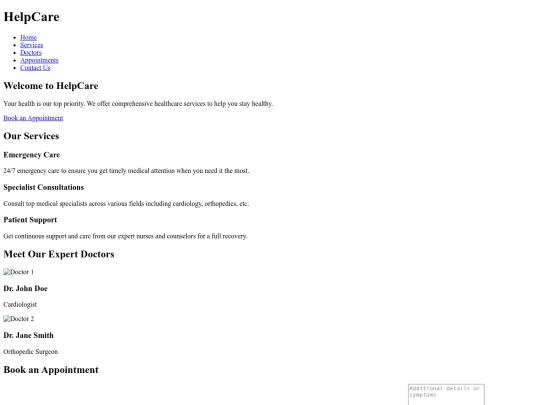 index screenshot
