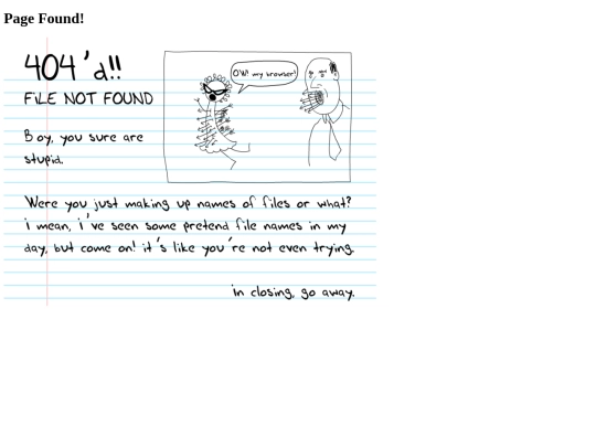 not_found screenshot