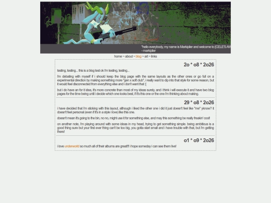 blog screenshot