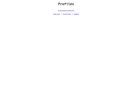 pages/profiles screenshot
