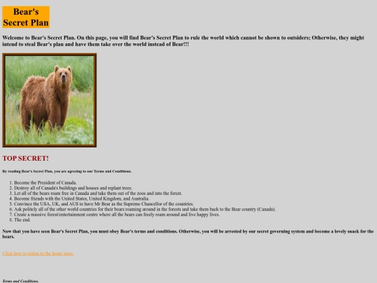 Bear's Secret Plan screenshot