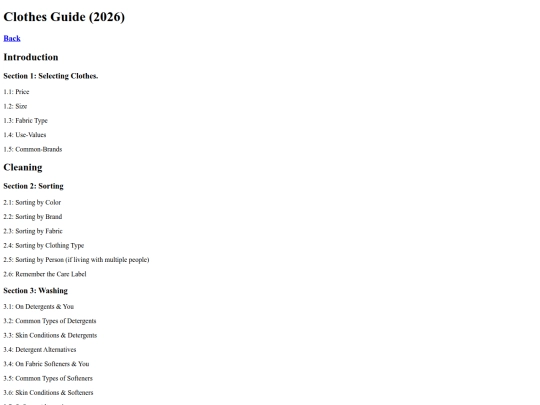 clothesguideindex screenshot