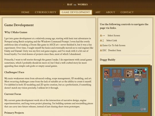 pages/gamedev screenshot