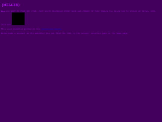 accounts.MILLIE screenshot