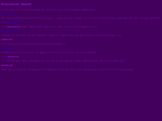 messageboard screenshot
