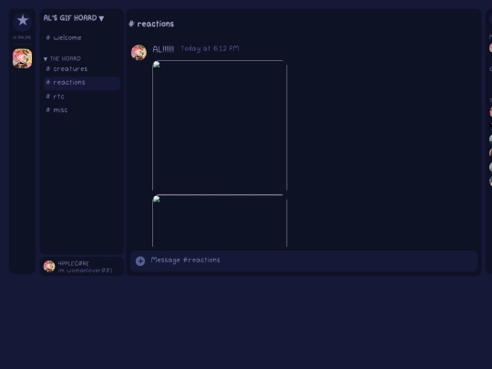 gifs/reactions screenshot