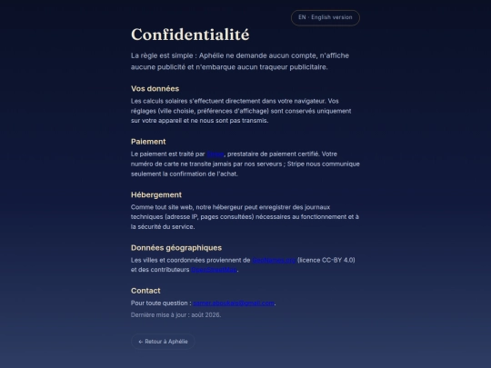 confidentialite screenshot