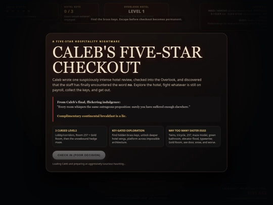 Caleb_Five_Star_Checkout_Escape_the_Overlook screenshot
