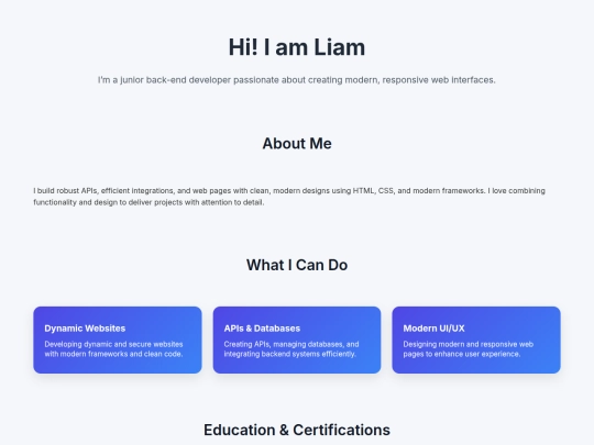 portfolio screenshot
