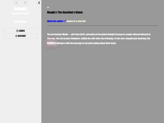 Twine stories/Haught I screenshot