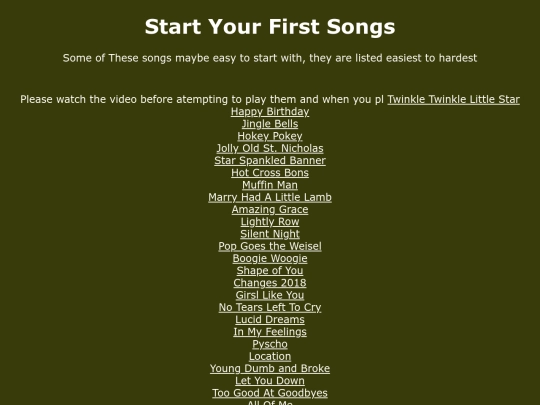 Piano/EasySongsToStartWith screenshot