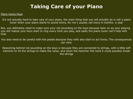 Piano/Takingcareofyourpiano screenshot