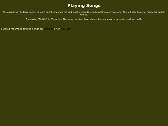 ukuele/PlayingSongs screenshot