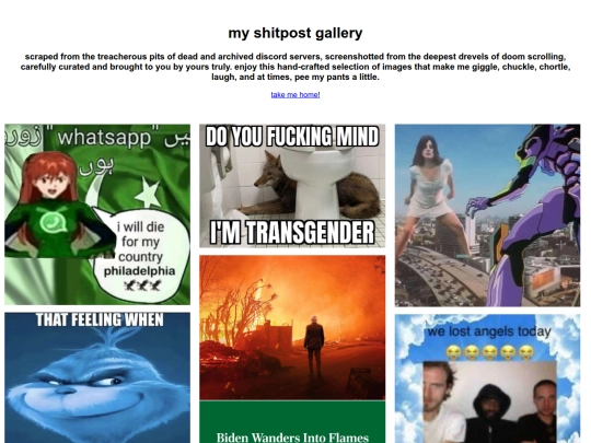 shitpostgallery screenshot