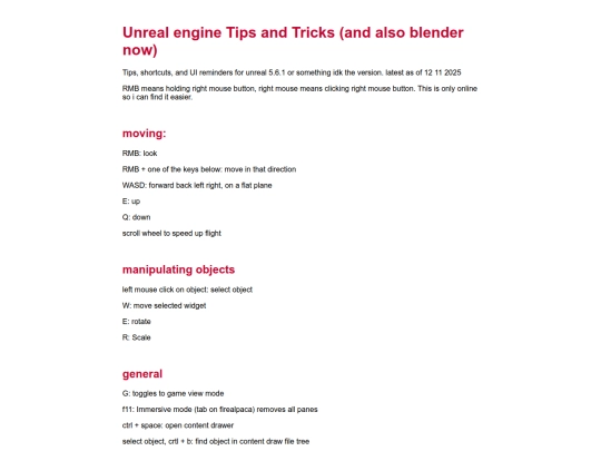unrealtips screenshot