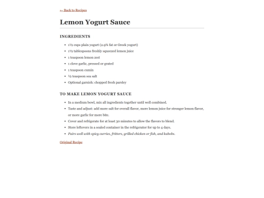 the_recipes/lemon_yogurt_sauce screenshot