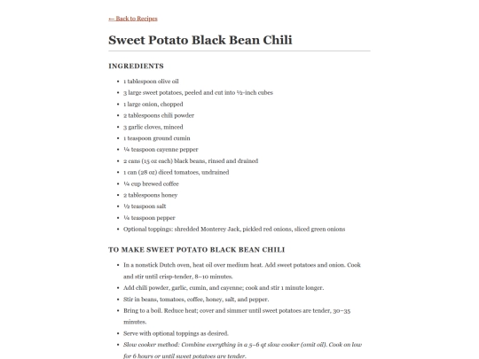 the_recipes/sweet_potato_black_bean_chili screenshot