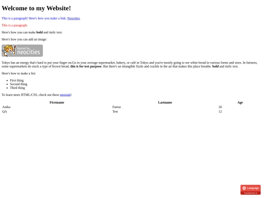 index screenshot