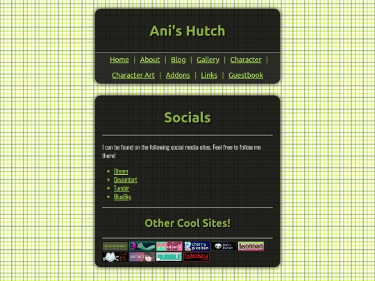 socials screenshot