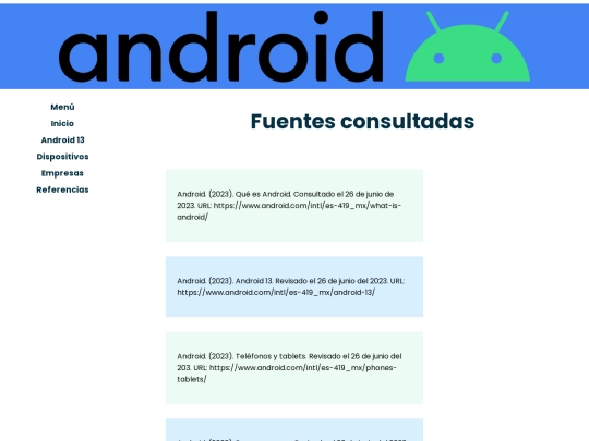 Referencias screenshot