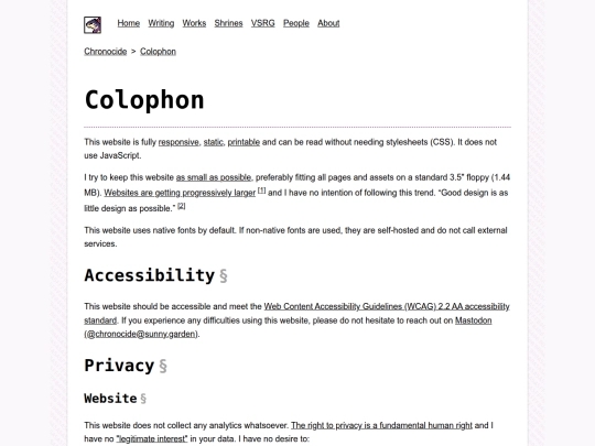 colophon screenshot