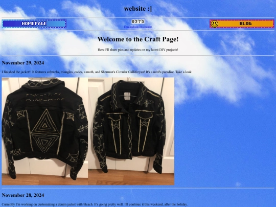 craftpage screenshot