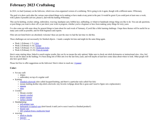 Fiberuary screenshot