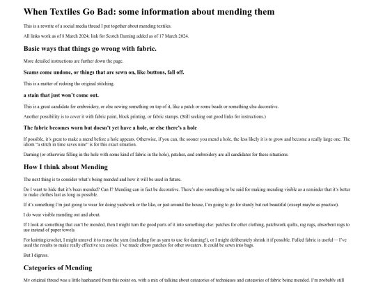 MendingTextiles screenshot