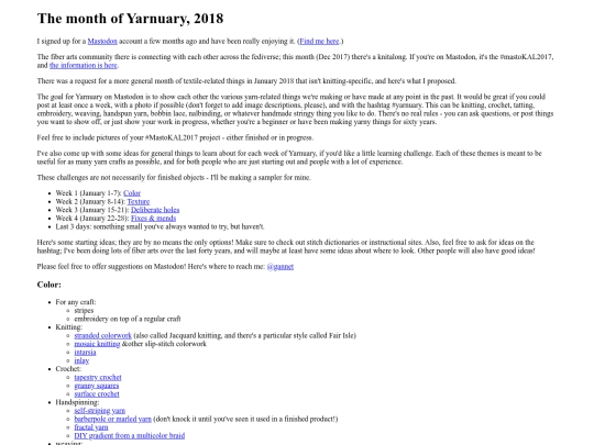 yarnuary screenshot