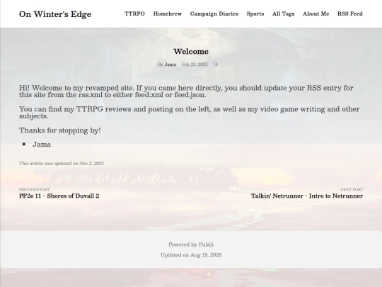 welcome screenshot