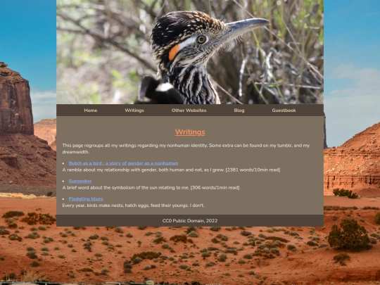 therian/writings screenshot