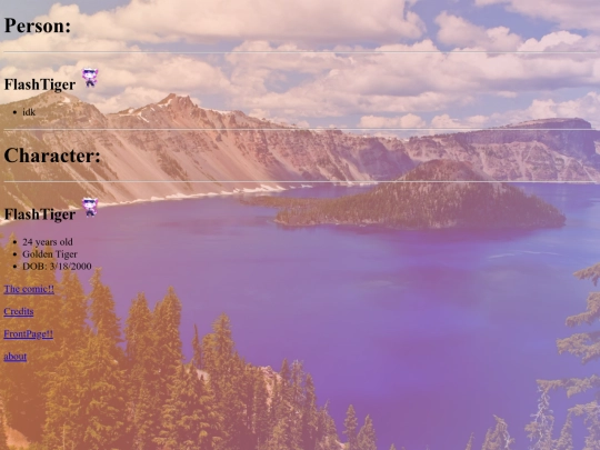 Webvomicproto/Main html/About/Flashtiger screenshot