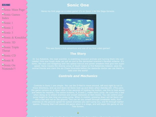 sonic/games/sonic1 screenshot