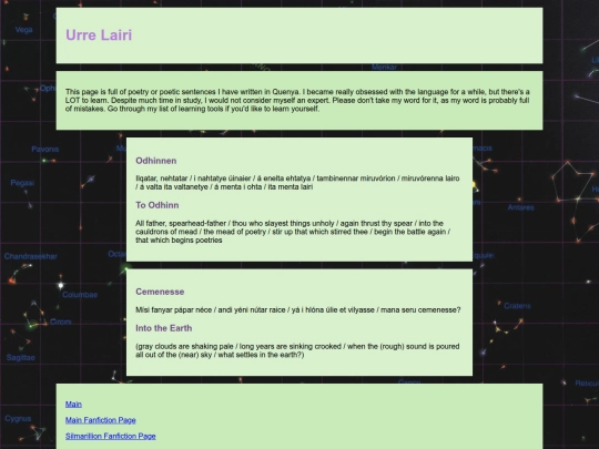 Quenya/lairi screenshot