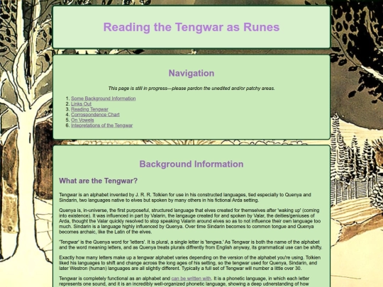 Quenya/runes screenshot