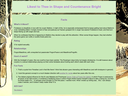 Silmarillion/countenance screenshot